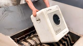 Awesome Broken Paper Shredder Equipment Fast Got Crushed By Huge Dangerous Powerful Shredder Machine