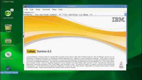 Domino 8.5.1 on OpenSUSE Part 8.5.1A  - Domino Setup