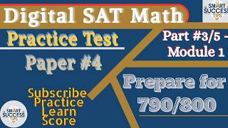 Digital SAT Math Practice Test 4 | Module 1 Questions 11–15 Solutions #satmath #exam #education