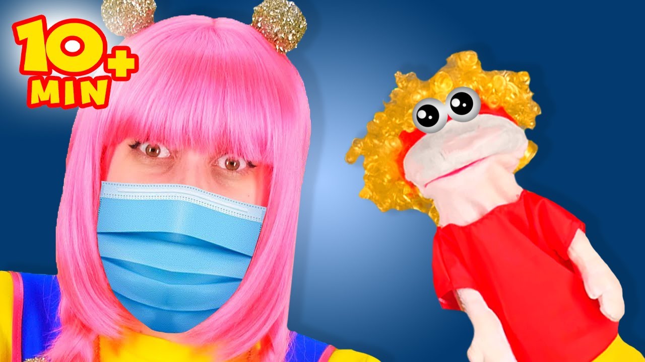⁣Máscara Doo Doo Doo con Marionetas + Más D Billions Canciones Infantiles