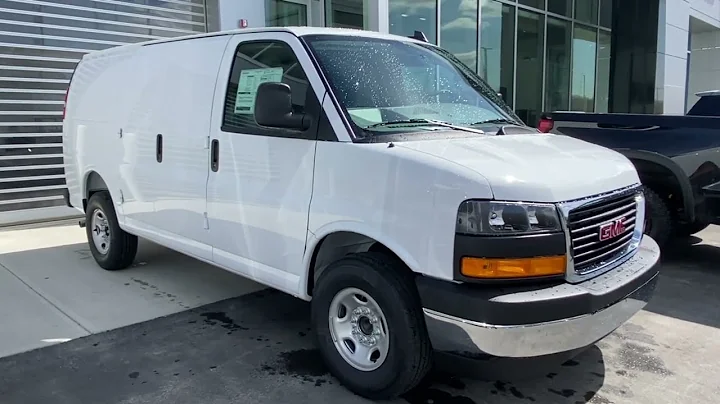 White 2025 GMC Savana Cargo Van Calgary AB Wolfe Auto Group