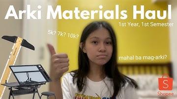 1st Year 1st Semester Arki Materials + Laptop Haul | UST Arki
