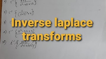 Inverse laplace transform | Engineering mathematics : 7