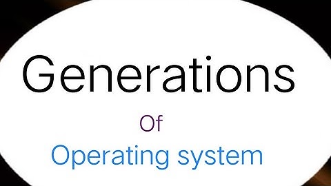 Operating System Generation || generation of Operating system||Os in urdu /hindi