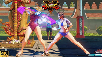 Street Fighter V | Rose 💥 Akira | CPU vs CPU AI vs AI (hardest difficulty level)