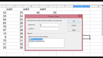 open office spreadsheet-protect entire sheet at once