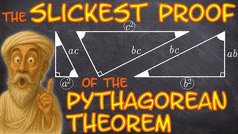 The SLICKEST PROOF of the Pythagorean Theorem
