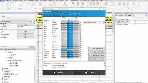 Revit Cobie Extension Modify Tools