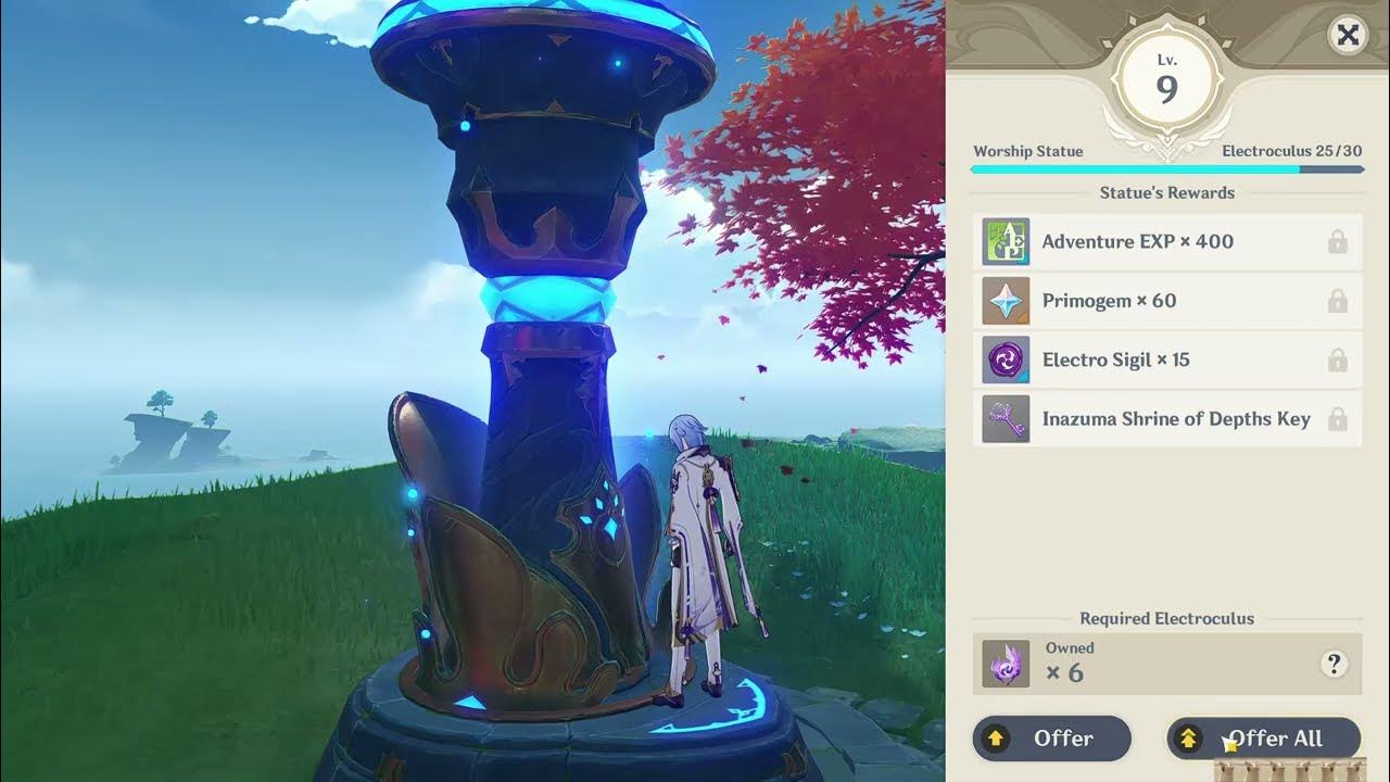 The Most Epic Statue Levelup You'll Ever Witness Genshin Impact