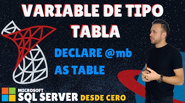 Variables de tipo TABLA en SQL Server - #37 Microsoft SQL Server desde cero