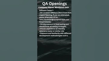 QA JOB OPENING FOR MANUAL TESTING #manualtesting #selenium #automation #qa #viral #yt #shortvideo