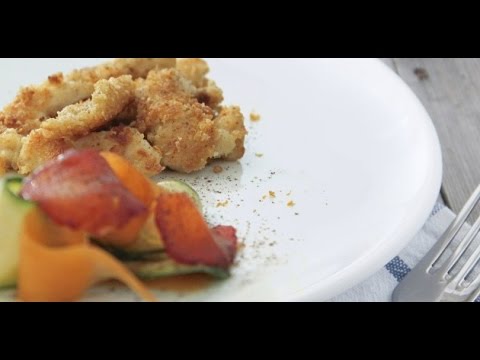 Ricetta veloce Straccetti di pollo al Reggiano,Quick recipe Sliced chicken to cheese,快速配方鸡片奶酪,