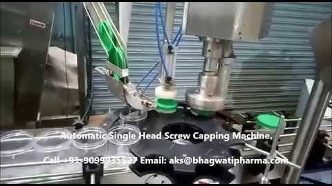 Single Head Screw Capping Machine with Elevator