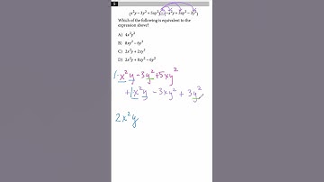 Simplifying polynomials in 60 seconds for the SAT math! #satmath #algebra