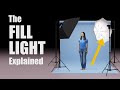 What is a FILL LIGHT? - And how it&#39;s used in portrait photography