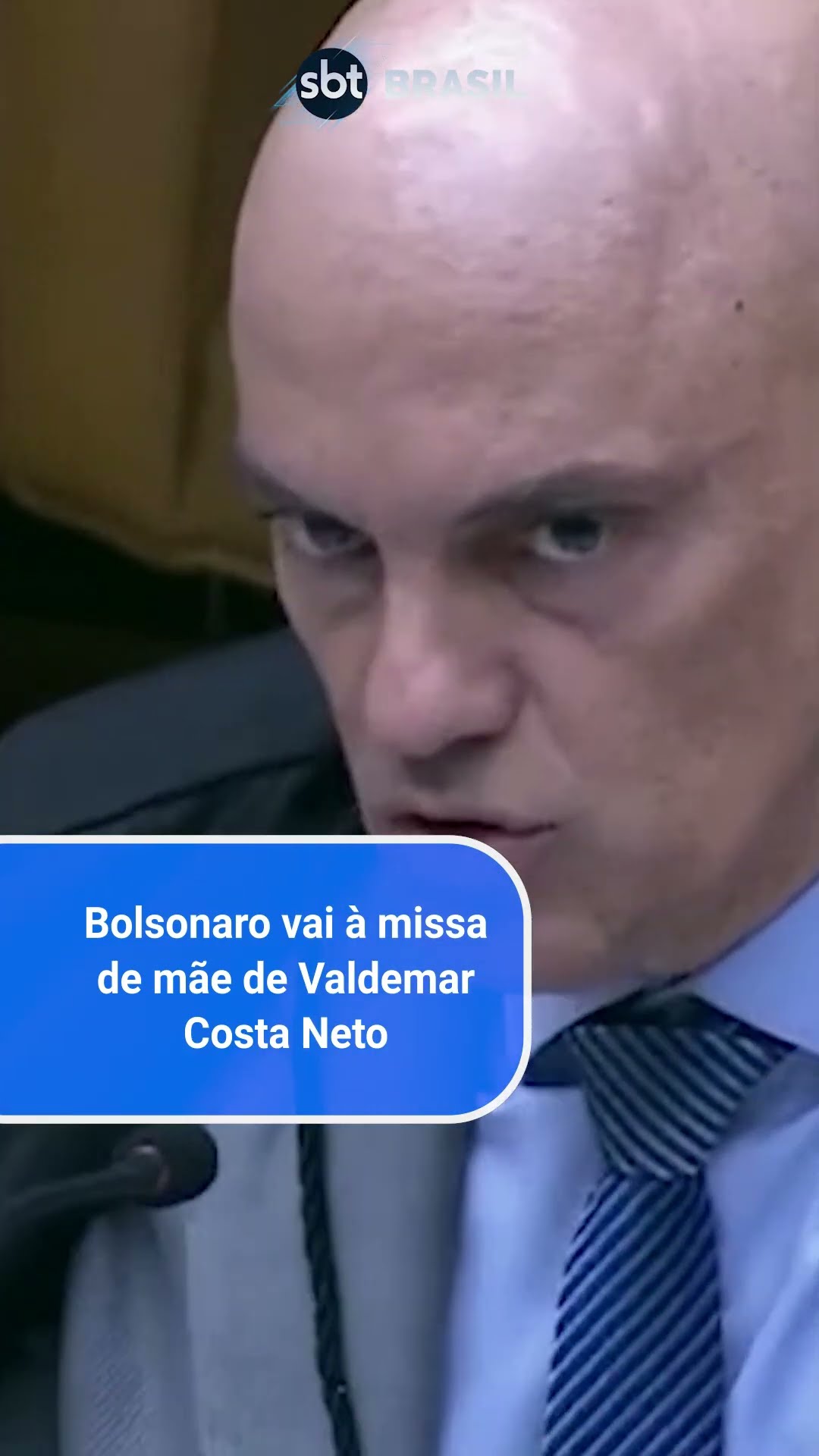 Bolsonaro comparece à missa de sétimo dia da mãe de Valdemar Costa Neto | SBT Brasil (09/12/24)