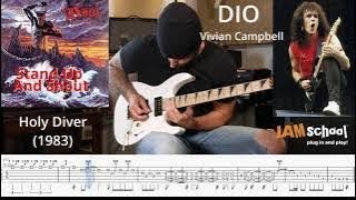 Dio Stand up and Shout Vivian Campbell Guitar Solo with TAB