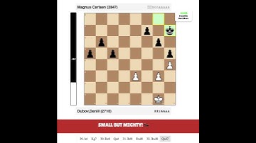 Magnus Carlsen vs Dubov,Daniil | DM Carlsen-Dubov 2021 : #Chess Gems (2847 vs 2710)