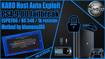KARO Host Auto Exploit & Auto Mount method by blumenal for PS4 9.00 | ESP8266 + BC548 + 1k resistor