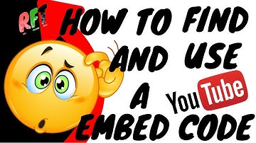 YouTube Embed Code - How To Find And Use A YouTube Embed Code