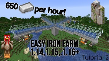 Tutorial 2 | Easy iron farm (java edition) 650+/h (1.17, 1.18, 1.19+)