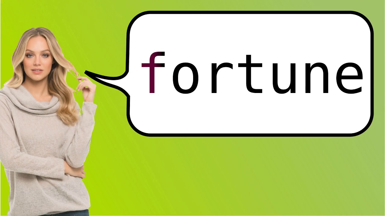 How To Say fortune In French YouTube How To Say fortune In French YouTube