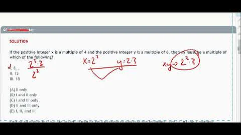 If the positive integer x is a multiple of 4 and the positive integer y is a multiple of 6...