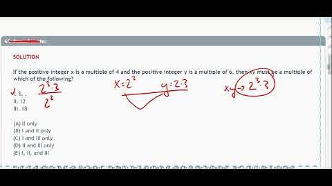 If the positive integer x is a multiple of 4 and the positive integer y is a multiple of 6...