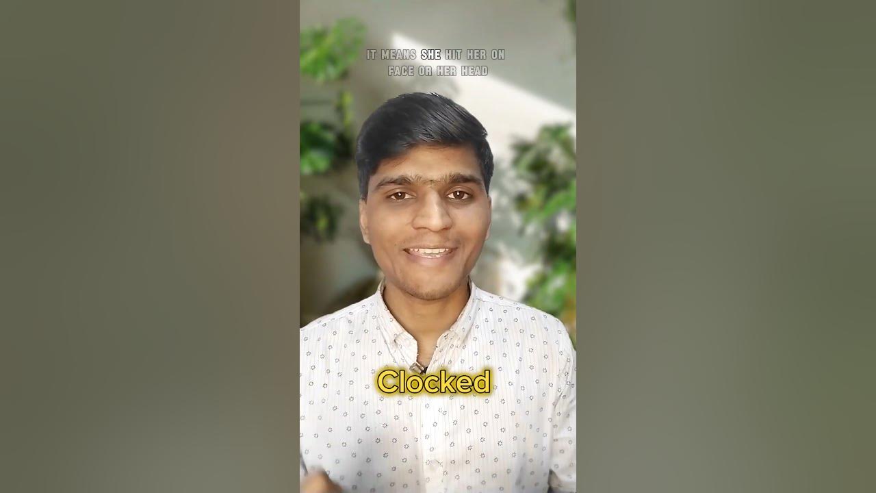 What does "Clocked" Means? Friends TV Series Lesson 02 shorts YouTube