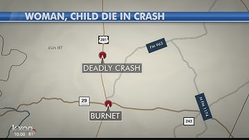 Woman and child killed in crash near Burnet
