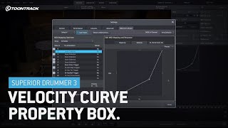 Superior Drummer 3 Velocity Curve property box