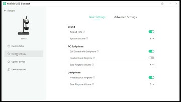 Yealink WH62 base ringer setting using USB Connect