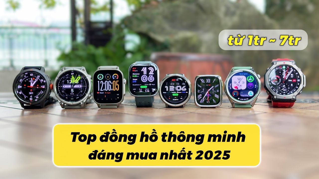 Top smartwatch đáng mua theo các mức giá