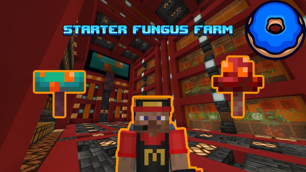 The Best Starter Fungus Farm for DonutSMP (18 Modules + Giveaway!)