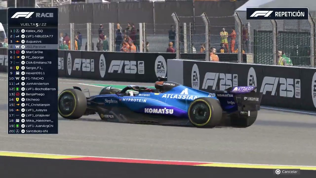 F1 25. LVF1. CATEGORIA A. BÉLGICA. HIGHLIGHTS 