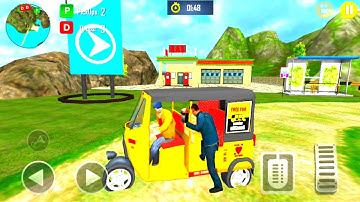 city tuk -tuk driver simulator -offroad Auto Rickshaw game-android gameplay