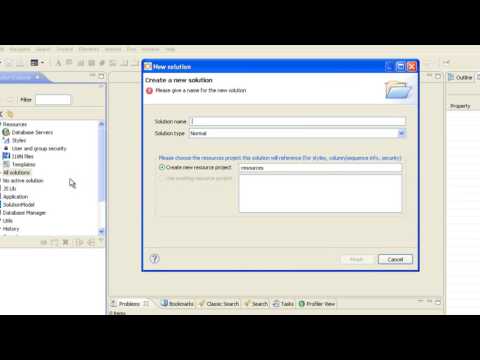 Servoy Quick Start - 01. Create a Solution