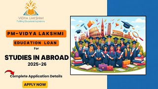 PM Vidyalaxmi Portal | Abroad Education Loan Application Step by Step