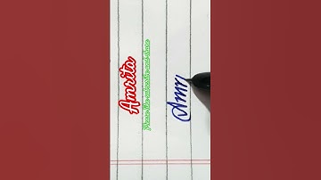 Requested name Amrita in style #improve English handwriting #shorts #viral #r #ytshorts #yt #abcd