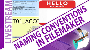 FileMaker Naming Conventions - Organizing the Core of Your FileMaker App