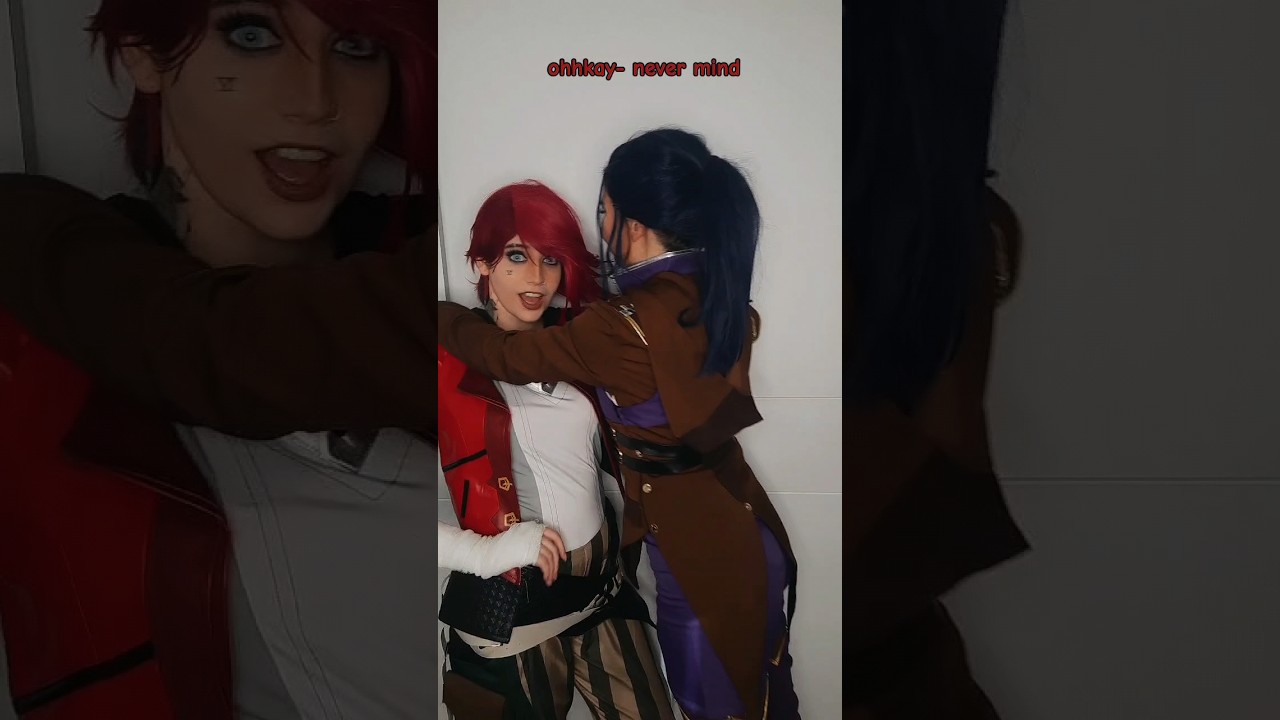 I'm not gay but damn | Vi & Caitlyn Kiramman @nikkihatsunecosplayArcane #cosplay