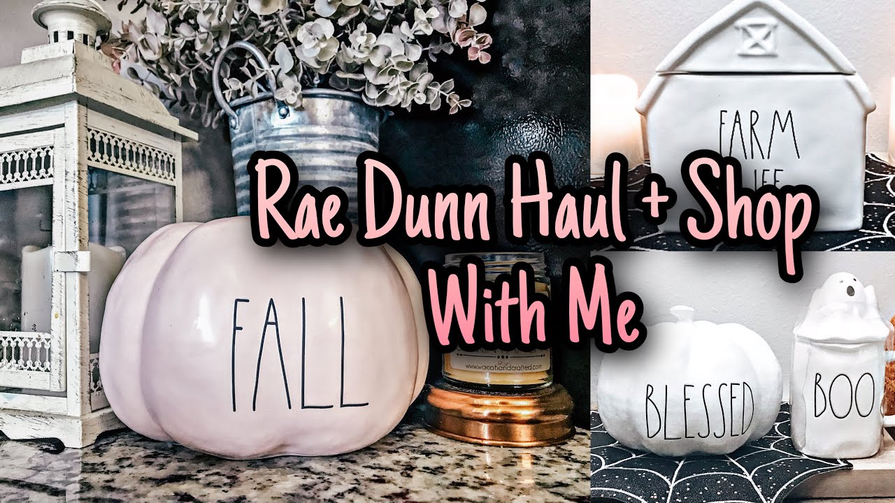 RAE DUNN HAUL Fall Decor Haul RAE DUNN FALL DECOR TJ MAXX SHOP WITH