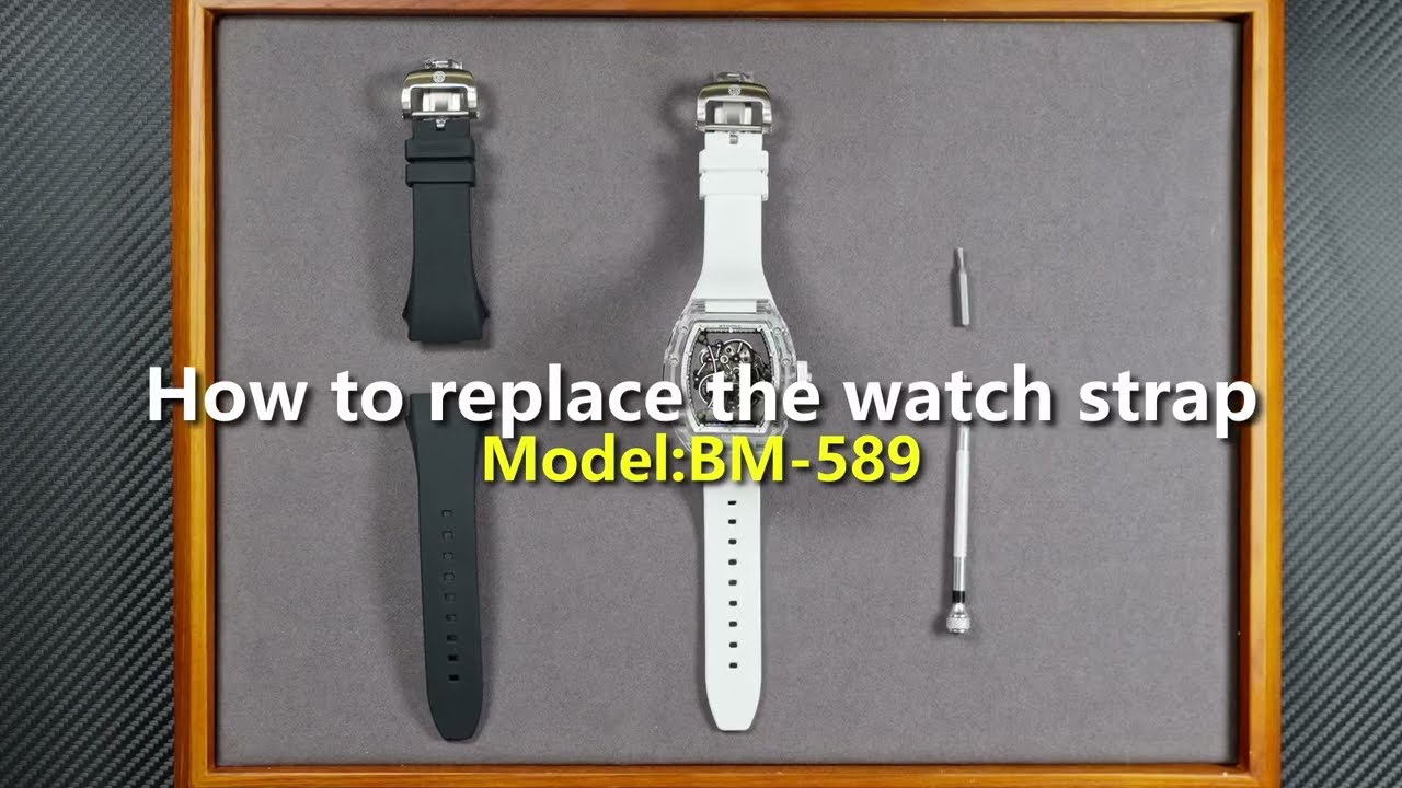 BTOMIC BM-589| How to Replace the Watch Strap and Crown Rubber Ring ?