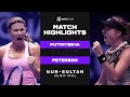 Yulia Putintseva vs. Rebecca Peterson | 2021 Nur-Sultan Semifinal | WTA Match Highlights