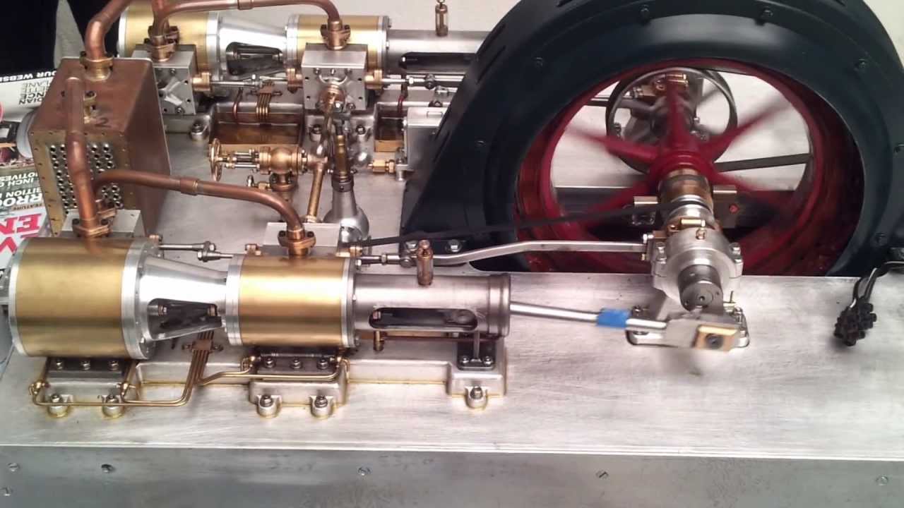 Maquette de centrale thermique par machine à vapeur - YouTube