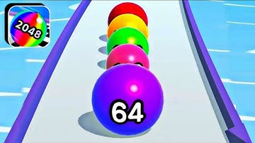 Ball Run 2048 SUPER FLY All Levels Mobile Gameplay Walkthrough Android IOs Alltrailer Relaxing Video