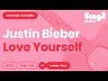 Download Lagu Love Yourself (Lower Key - Acoustic Guitar Karaoke) Justin Bieber