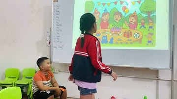 Trâm anh and Huy hang out starter unit 1,2,3