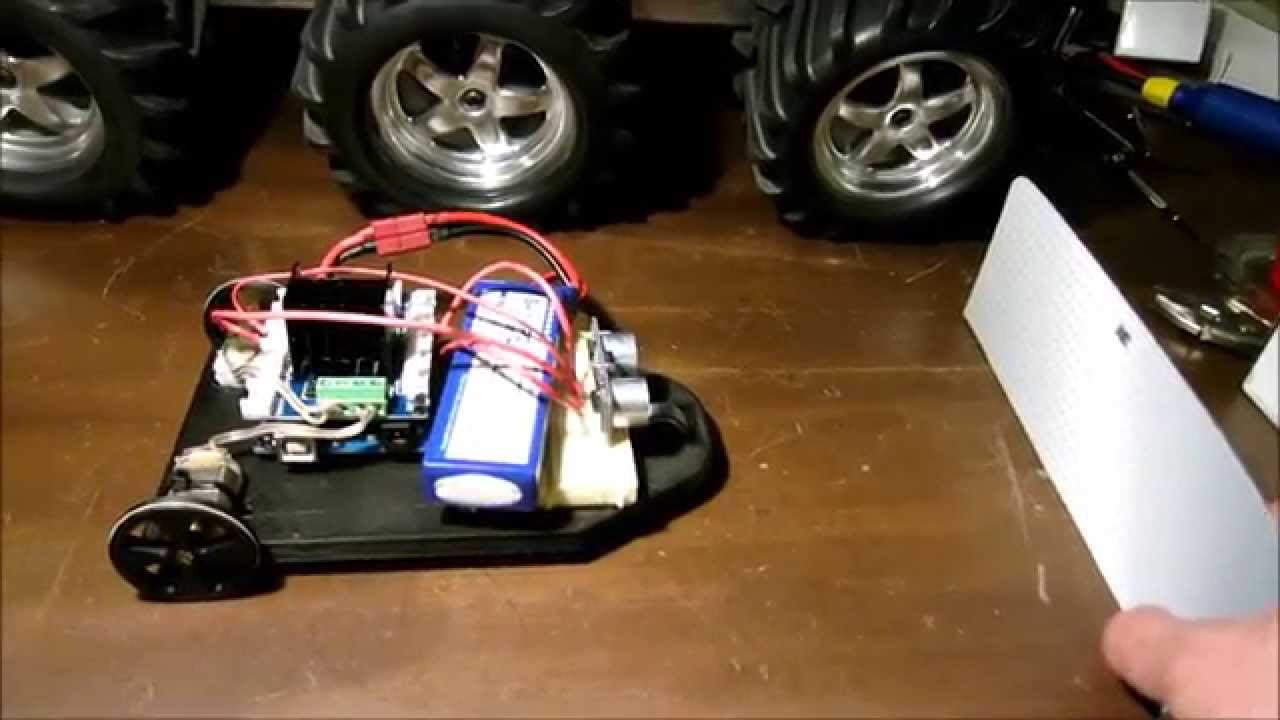 Arduino Distance Sensor Car - YouTube