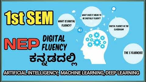 Digital Fluency | Module 1 | Session 1 AI ML & DL | 1st year BA BSc BCA BBM BCom | NEP SYLLABUS |
